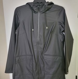 Black Unisex Raincoat